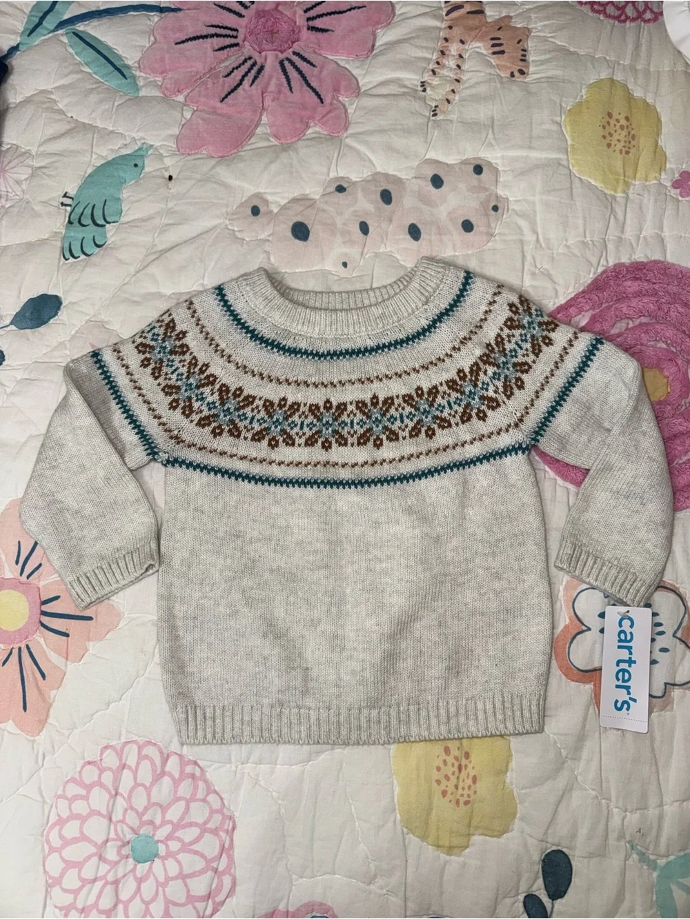Carter’s Fair Isle Sweater – Size 18 Months